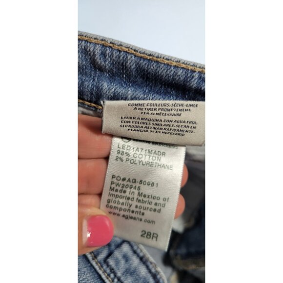AG Adriano Goldschmied Women's The Isabelle Straight Crop Jeans Size 28R - Picture 4 of 11